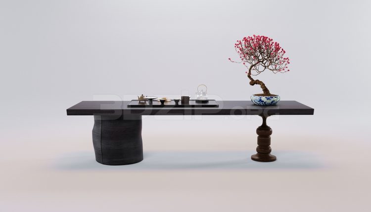 17603. Free 3ds Max Work Desk Model Download (2)
