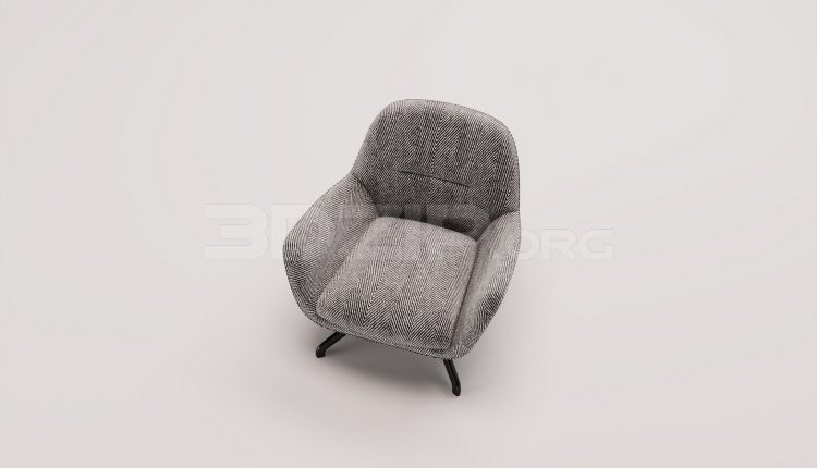 17615. Free 3ds Max Armchair Model Download (2)