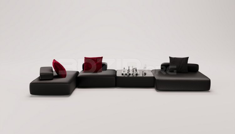 17617. Free 3ds Max Sofa Model Download (1)