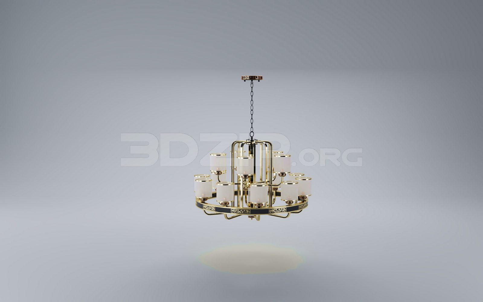 17636. Free 3ds Max Ceiling Light Model Download (1)