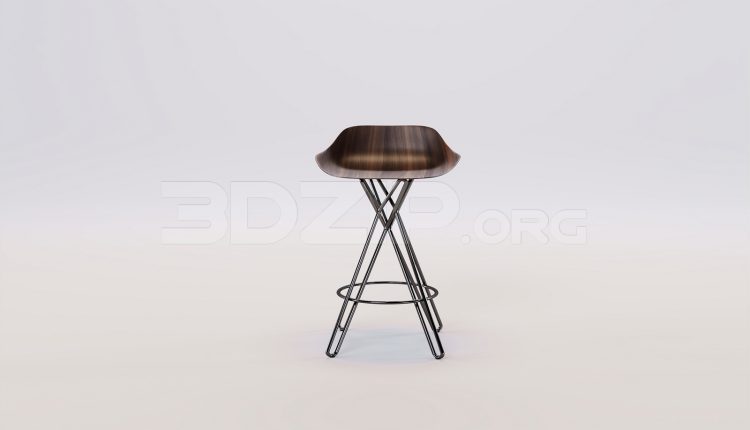 17660. Free 3ds Max Bar Stool Model Download (2)
