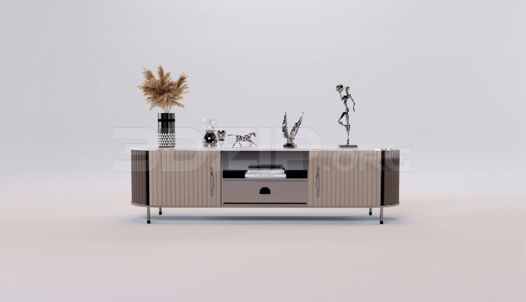 17670. Free 3ds Max Tv Cabinet Model Download (2)