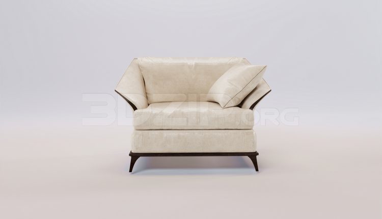 17686. Free 3ds Max Armchair Model Download (2)