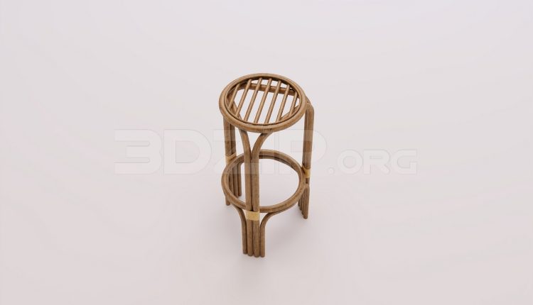17705. Free 3ds Max Bar Stool Model Download (2)