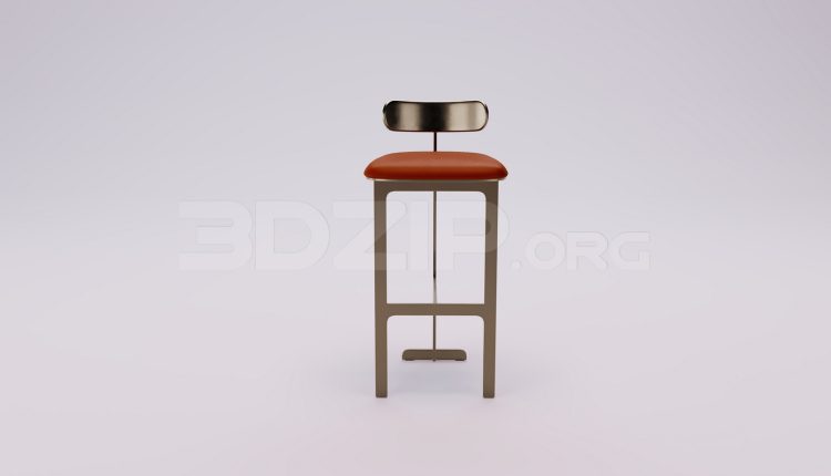 17730. Free 3ds Max Bar Stool Model Download (2)