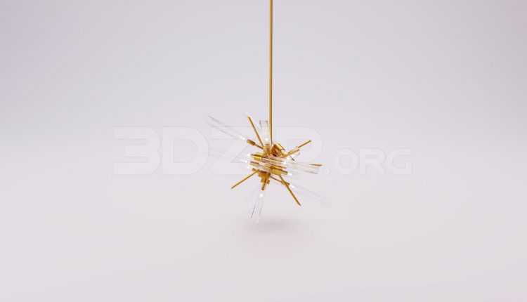 17747. Free 3ds Max Ceiling Light Model Download (2)