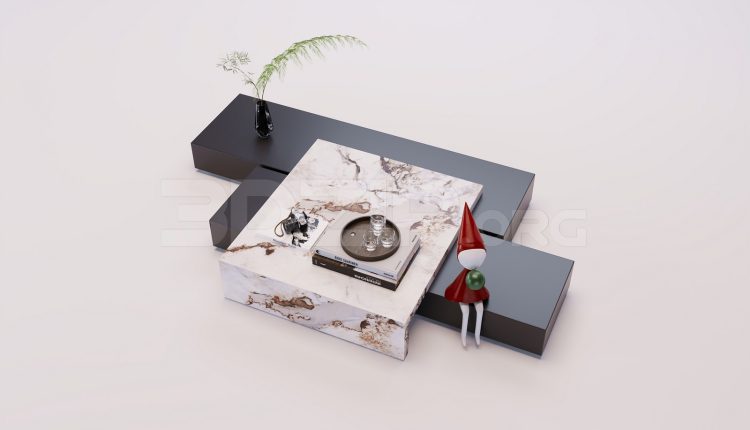 17756. Free 3ds Max Tea Table Model Download (2)
