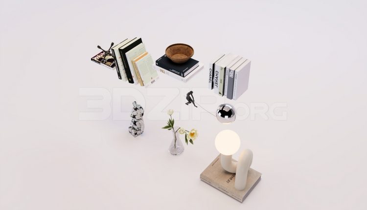 17758. Free 3ds Max Decorative Set Model Download (2)
