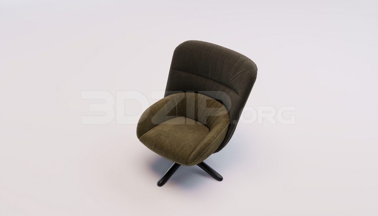 17762. Free 3ds Max Armchair Model Download (2)