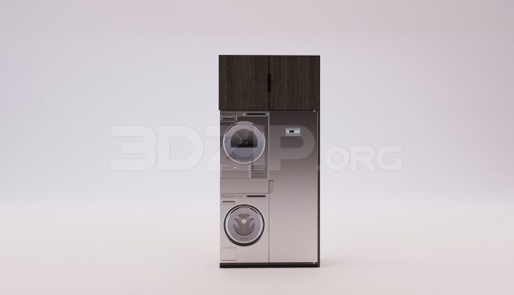 17769. Free 3ds Max Washing Machine Model Download (2)