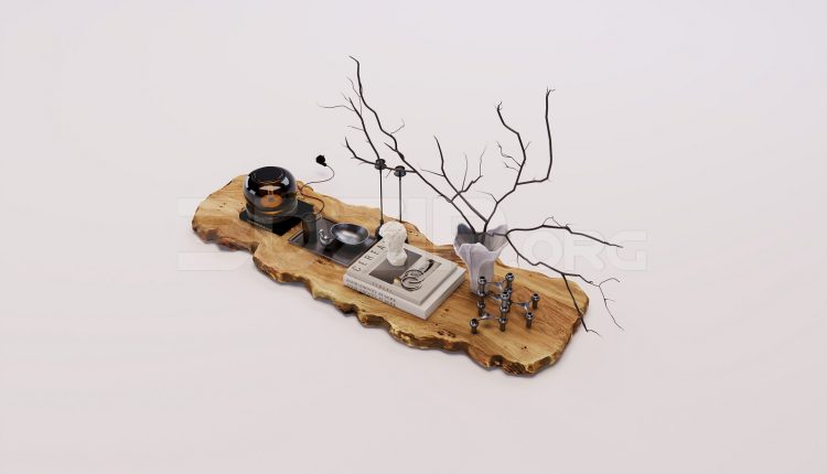 17774. Free 3ds Max Decorative Set Model Download (1)