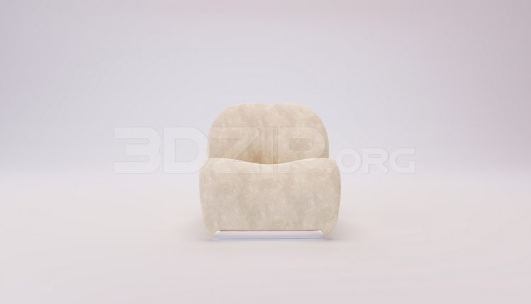 17775. Free 3ds Max Armchair Model Download (2)