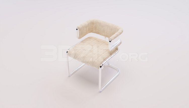 17776. Free 3ds Max Armchair Model Download (1)