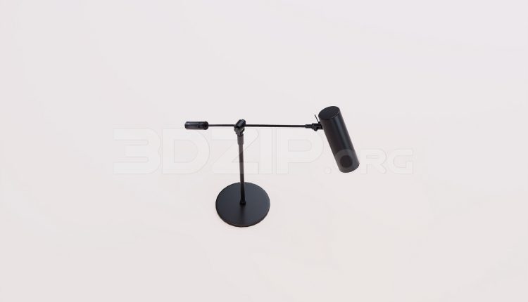 17784. Free 3ds Max Table Lamp Model Download (1)