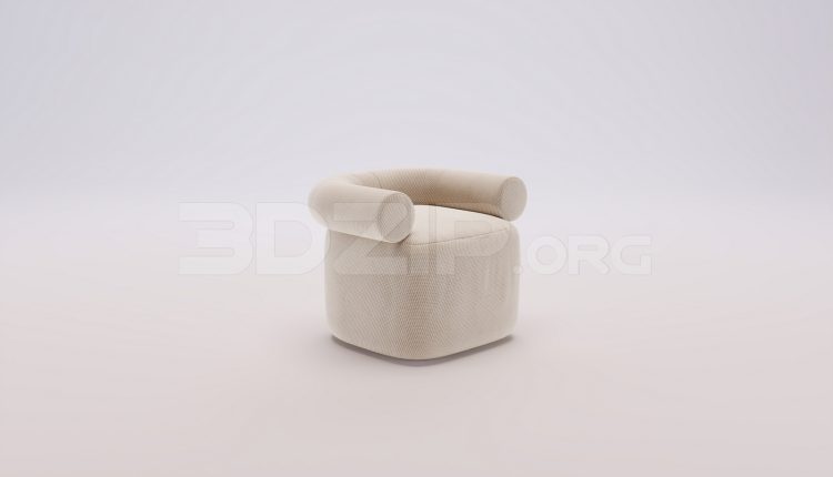 17786. Free 3ds Max Armchair Model Download (2)