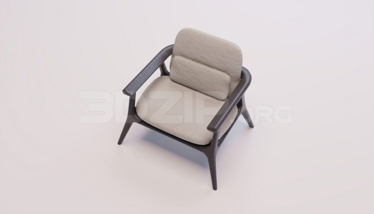 17787. Free 3ds Max Armchair Model Download (2)