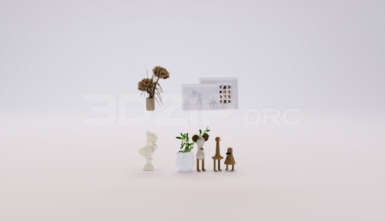 17818. Free 3ds Max Decorative Set Model Download (2)