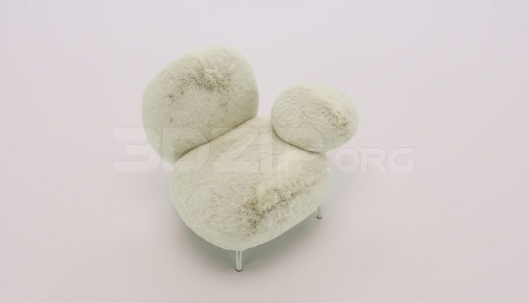 17819. Free 3ds Max Armchair Model Download (2)