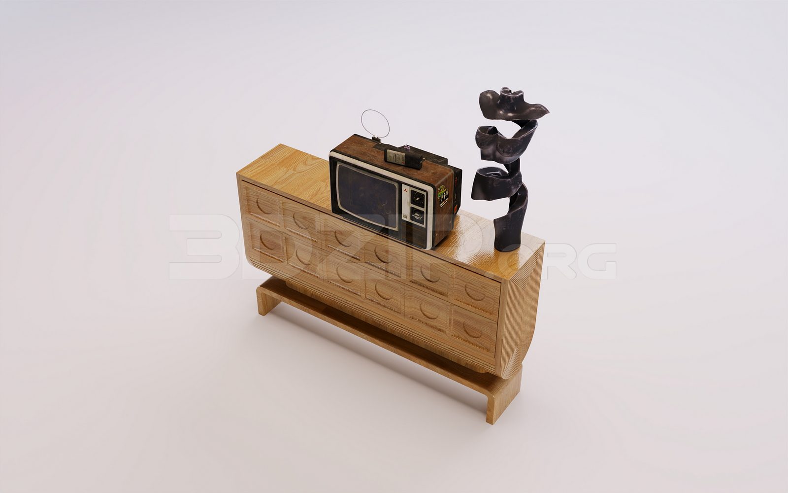 17822. Free 3ds Max Sideboard Model Download (2)