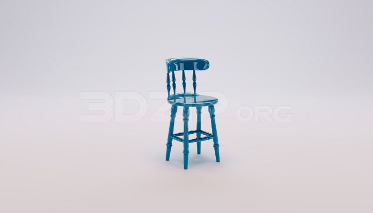 17824. Free 3ds Max Bar Stool Model Download (2)