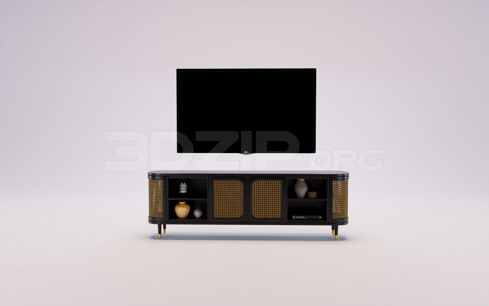 17832. Free 3ds Max Tv Cabinet Model Download (2)