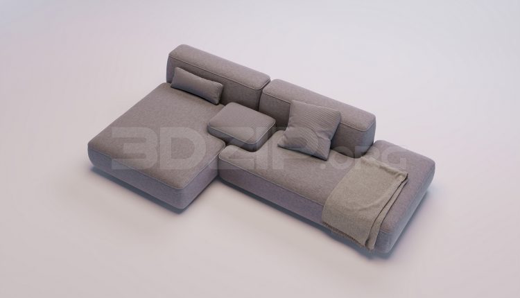 17841. Free 3ds Max Sofa Model Download (1)
