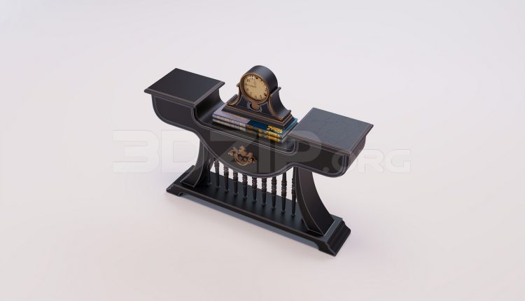 17845. Free 3ds Max Console Table Model Download (1)