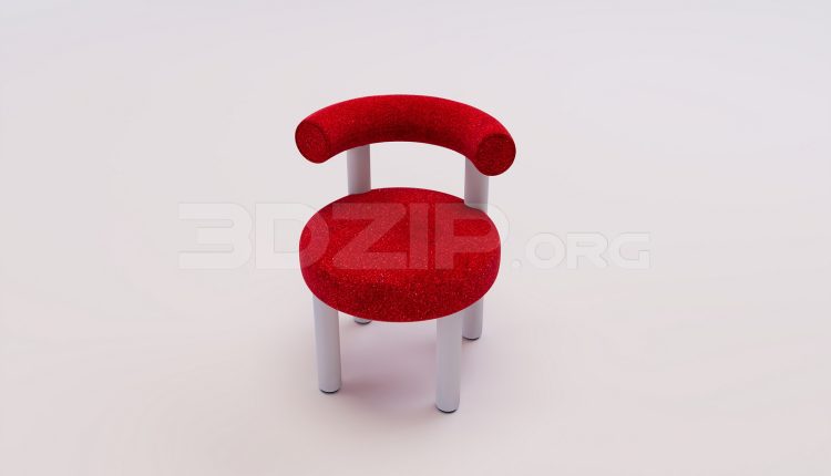 17851. Free 3ds Max Chair Model Download (1)