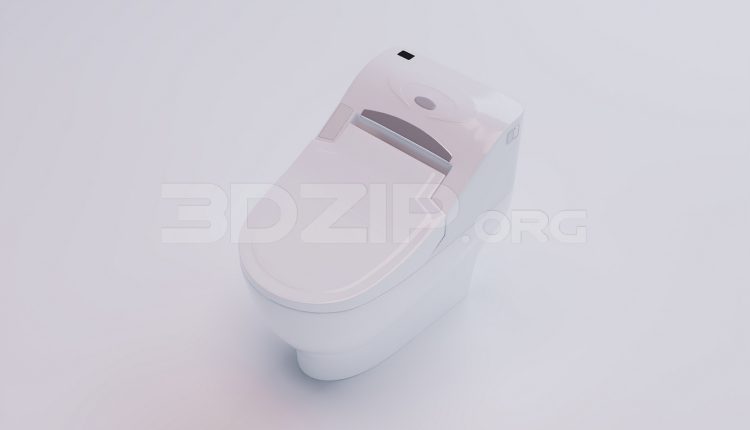 17853. Free 3ds Max Toilet Model Download (1)