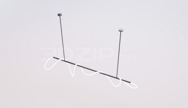 17879. Free 3ds Max Ceiling Light Model Download (1)