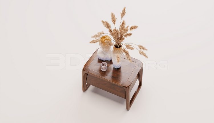17890. Free 3ds Max Bedside Table Model Download (2)