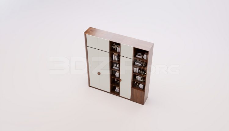 17891. Free 3ds Max Wardrobe Model Download (1)
