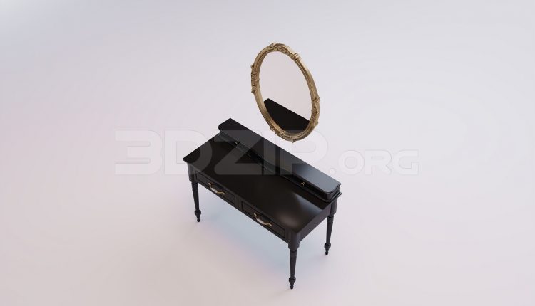 17898. Free 3ds Max Dressing Table Model Download (1)