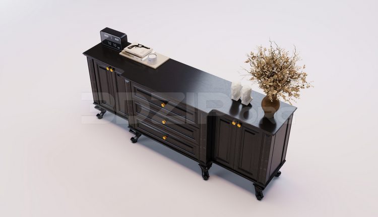 17903. Free 3ds Max Sideboard Model Download (1)
