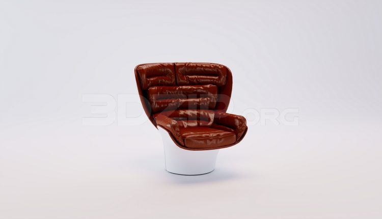 17908. Free 3ds Max Armchair Model Download (1)