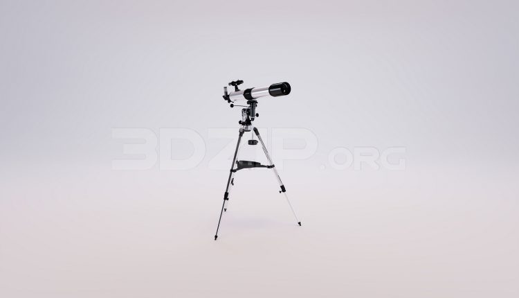 17912. Free 3ds Max Decoration Telescope Model Download (2)