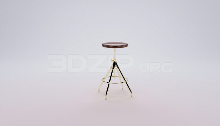 17920. Free 3ds Max Bar Stool Model Download (1)