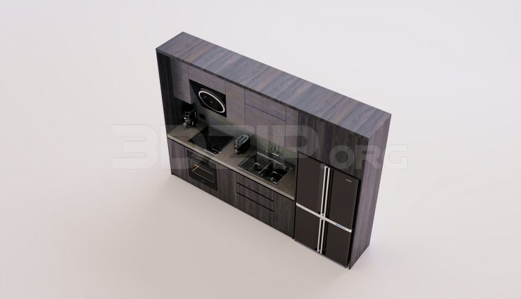17927. Free 3ds Max Kitchen Model Download (2)