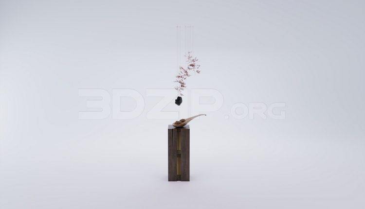 17936. Free 3ds Max Decorative Set Model Download (1)