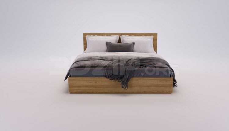 17945. Free 3ds Max Bed Model Download (2)