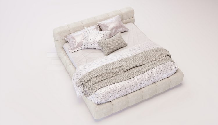 17954. Free 3ds Max Bed Model Download (2)