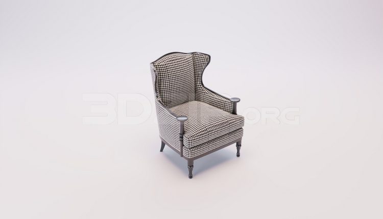 17955. Free 3ds Max Armchair Model Download (2)