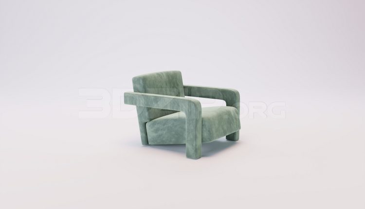 17961. Free 3ds Max Armchair Model Download (2)