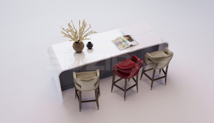 17979. Free 3ds Max Kitchen Island Model Download (2)