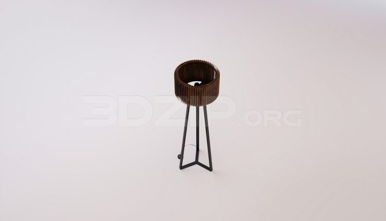 17982. Free 3ds Max Floor Lamp Model Download (2)