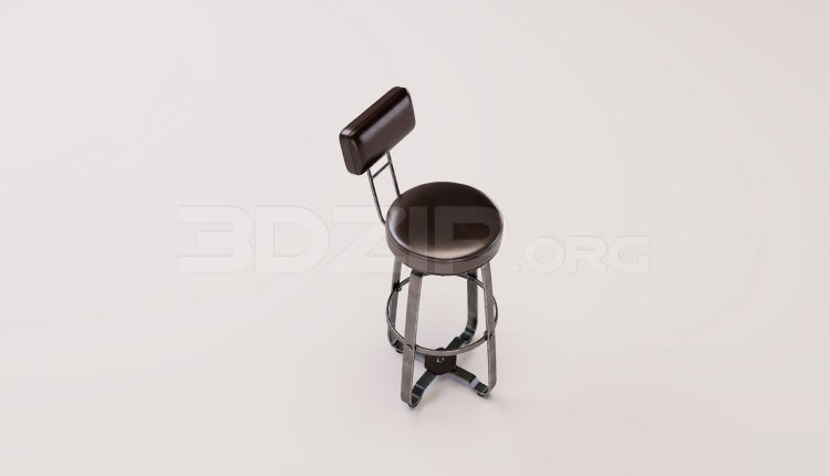 17983. Free 3ds Max Bar Stool Model Download (1)
