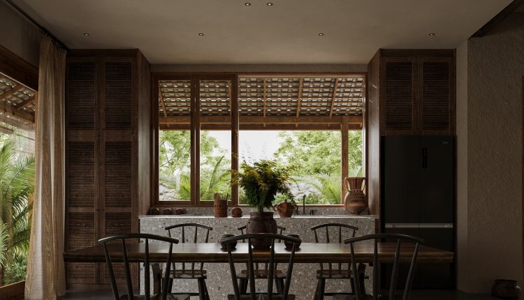 13813. 3ds Max Living Room – Kitchen Interior Model Download By Long Nhat (4)