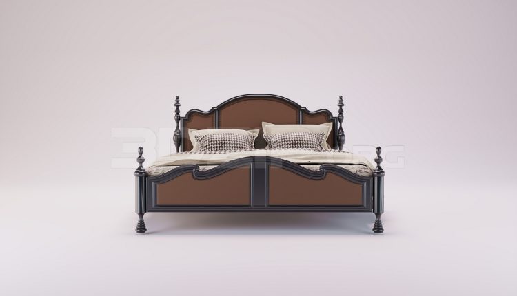 17996. Free 3ds Max Bed Model Download (1)