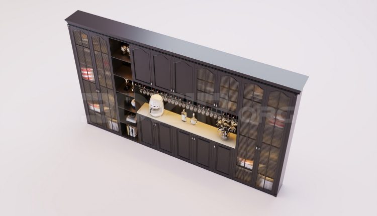 18001. Free 3ds Max Decorative Cabinets Model Download (1)