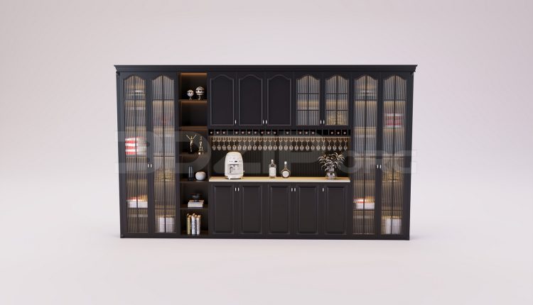 18001. Free 3ds Max Decorative Cabinets Model Download (2)